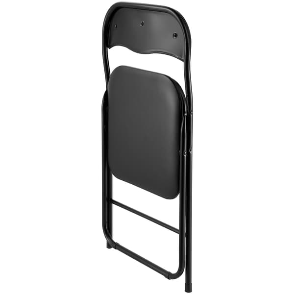 Hopfällbara stolar, 6-pack stoppat PVC-läder, 147 kg