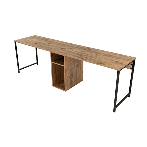 Study Desk Twin Study Desk - Atlantic Pine, Black