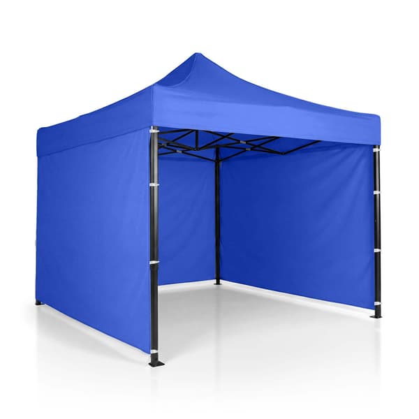 Puutarhapaviljonki 3x3m sininen 3 seinällä, vedenpitävä