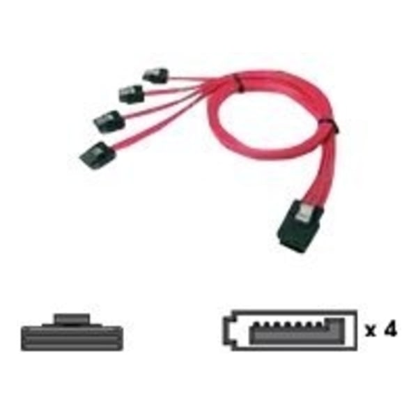 Chenbro - SATA/SAS-kaapeli - 4-tie - SATA-36-pin 4i Mini MultiLane - 60 cm