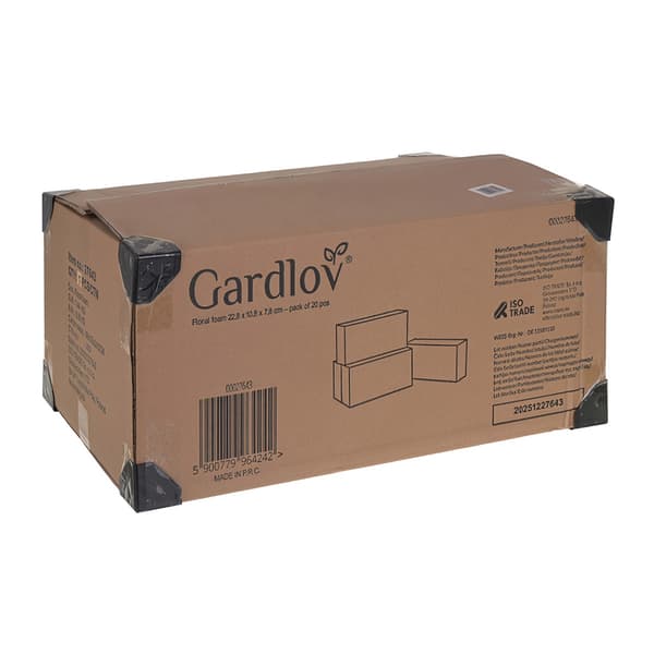 Våta blommiga skumblock 23x11x8cm, 20-pack för blommor