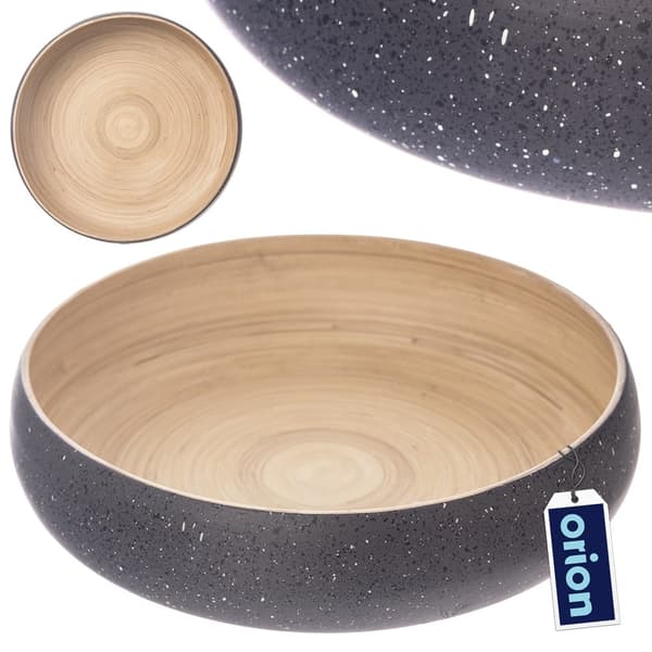 Bambuskål med granitlook - perfekt för frukt och servering