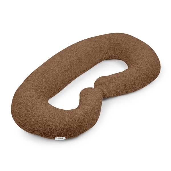 C-formet graviditetspude - Teddy kollektion - brun