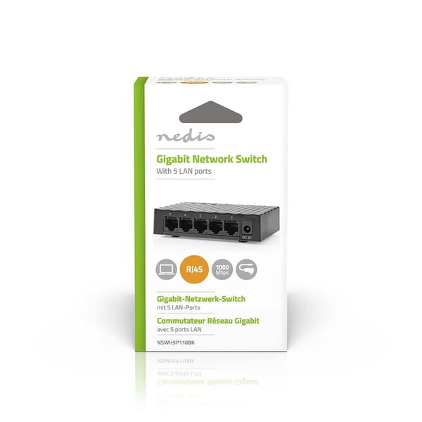 Netværk switch | Vind hastighed: Gigabit | Antal Ethernet-porte: 5