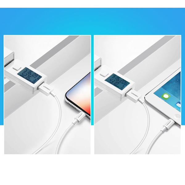 iPhone USB - Lightning MFI -kaapeli 1m 2,4A valkoinen
