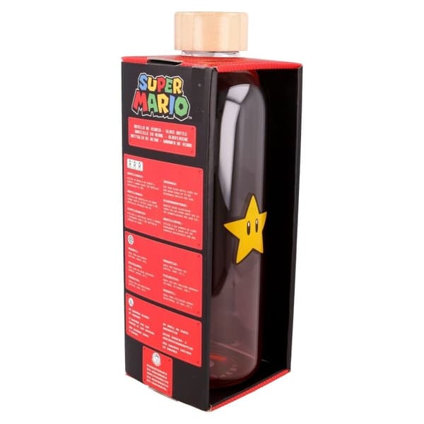 Super Mario Bros -lasipullo, tilavuus 1030 ml