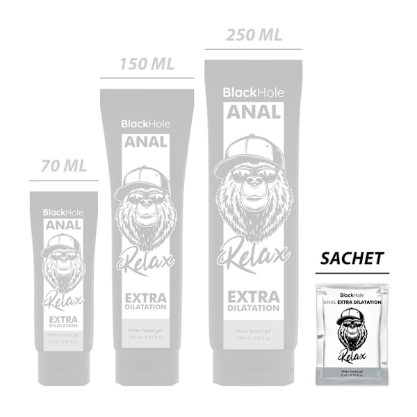 Black Hole - vesipohjainen geeli Extra Dilatation 6 ml kerta-annos