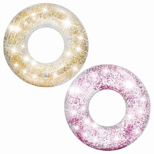 INTEX 56274 glittrig simring, rosa