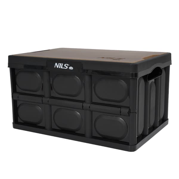 Fällbar campinglåda med lock, 20L, 2-i-1