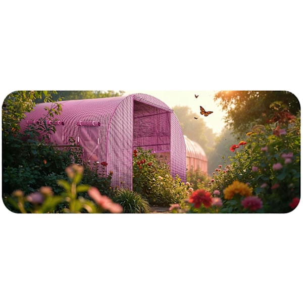Trädgårdstunnel 2,5 x 4 m (10 m2) rosa Plonos