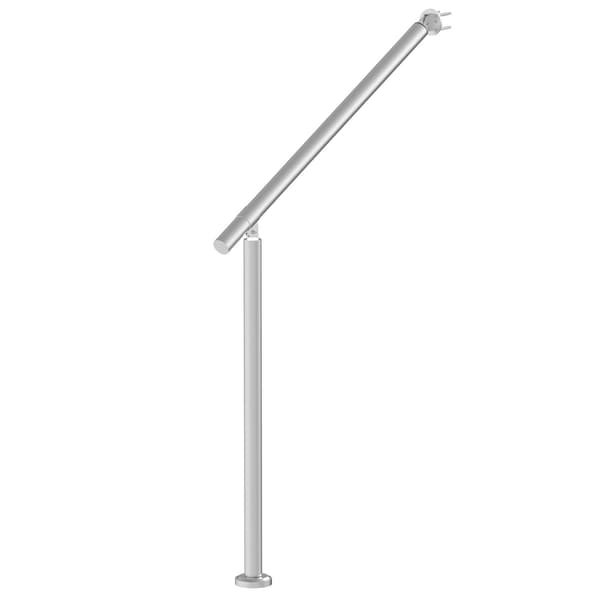 Ledstång för utomhustrappa 89 cm, rostfritt stål, silver