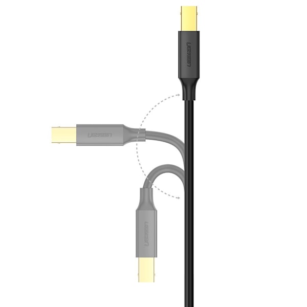 USB 2.0 - USB-B skrivarkabel 1,5m, svart