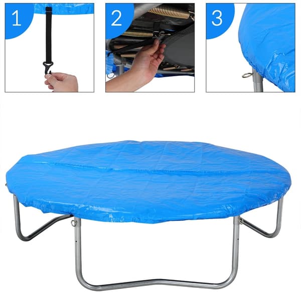 Trampolinöverdrag, blått, 3 meter, UV-resistent, 305 cm diameter