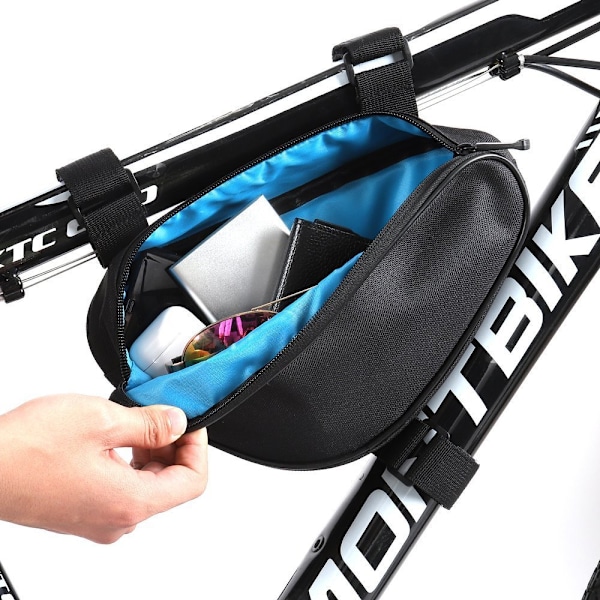 Cykeltaske til cykelstel 1,5 l, sort