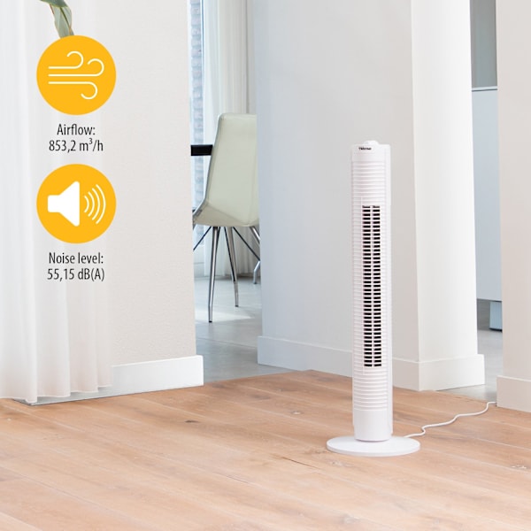 Søjleventilator med timer