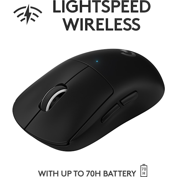 Logitech Pro X Superlight - gaming mus, sort