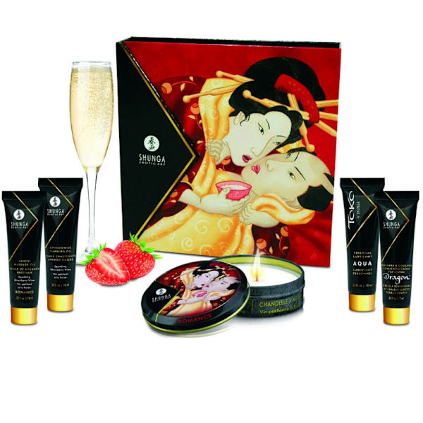 Shunga - Salainen Geisha Mansikka ja Cava Kit