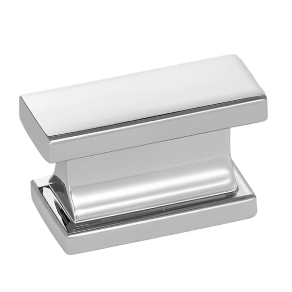 Skåpsknoppar, 10-pack, 36 mm rektangulär kromzinklegering