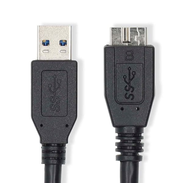 USB-kabel | USB 3.2 Gen 1 | USB-A Han | USB Micro-B han | 5 Gbps | Nikkelplateret | 1.00 m | Runde | PVC | Blå | Label