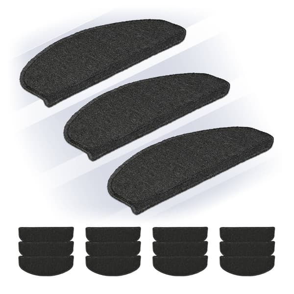 Rundade trappstegsset, 15-pack – halkfria stegmattor