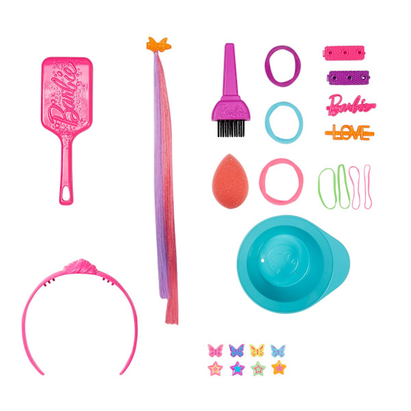 Barbie Neon Rainbow Deluxe Kampauspää