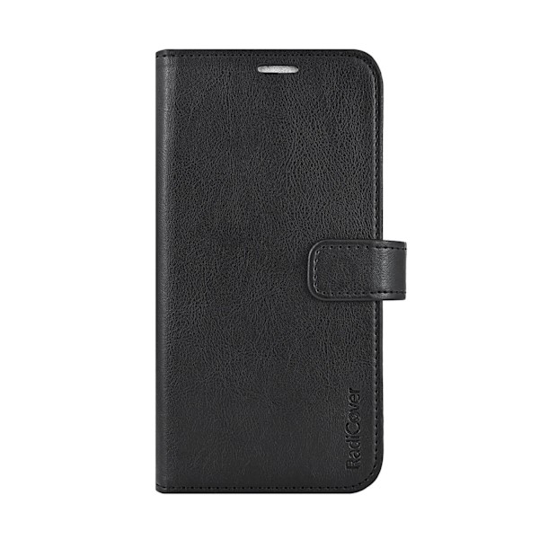 RADICOVER Flipcov Anti Radiation RFID 3 kort MagS iPhone 16 Plus Sort PU