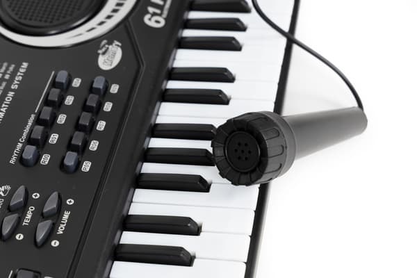 Elektrisk klaver keyboard med mikrofon til børn