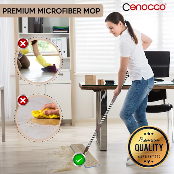 Cenocco CC-9070: Flatmopp med hink brun
