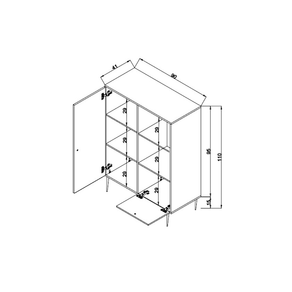 Multifunktionsskåp Jüt Multi