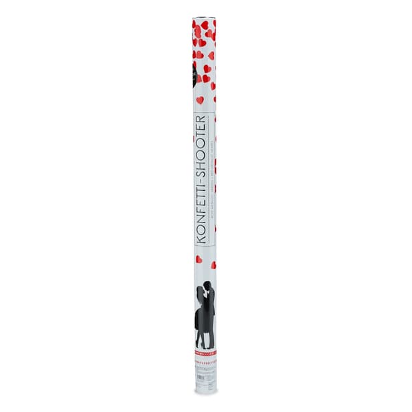 Konfettikanon 80 cm hjerter