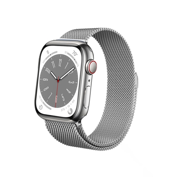 Crong Milano Steel til Apple Watch 42/44/45 mm (sølv)