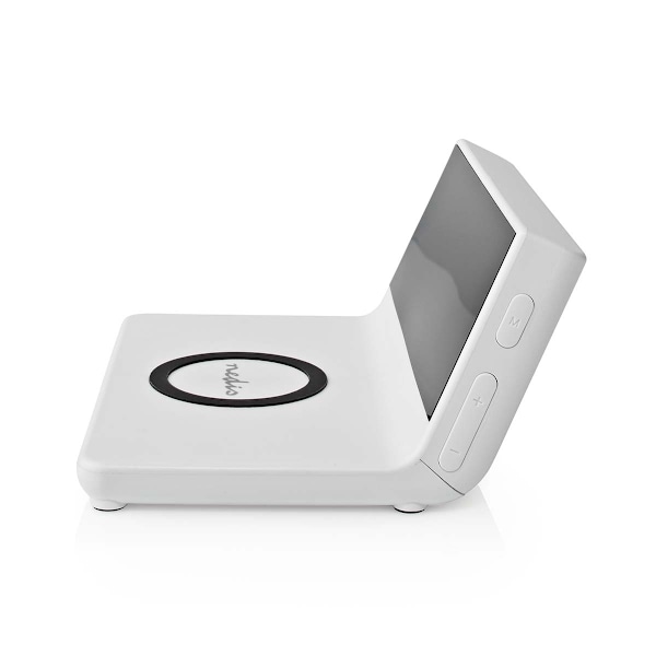 Herätyskello langattomalla latauksella | Qi-sertifioitu | 5 / 7.5 / 10 / 15 W | USB-A Uros | 2 Hälytysaikojen | Torkkutoiminto