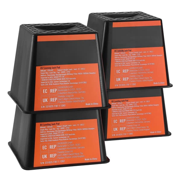 Domkraftblock, kapacitet 6000 lb, 4-pack