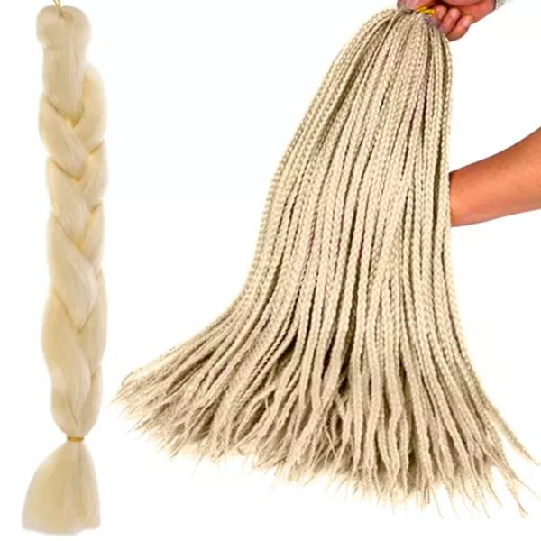 Synteettiset hiuspunokset blondit Soulima 23556