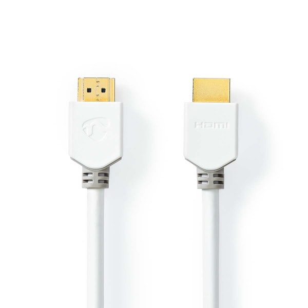 High Speed ​​HDMI ™ kabel med Ethernet | HDMI™ Stik | HDMI™ Stik | 4K@60Hz | ARC | 18 Gbps | 1.50 m | Runde | PVC | Hvid | Box