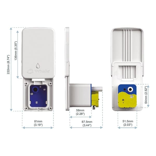 Vandskyllemonteret boks med mikroswitch