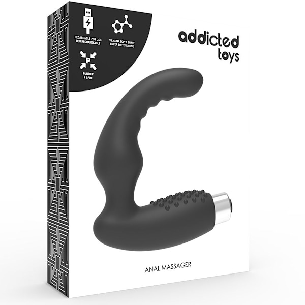 Addicted Toys - Prostatic Vibrator Rechargeable Model 2 - Svart