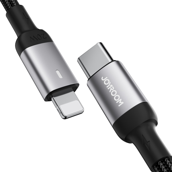 Kaapeli iPhonelle USB-C - Lightning A10 Series 20W 1,2m musta