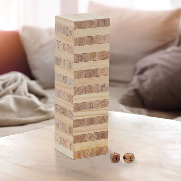 Puinen hepputorni numeroilla
