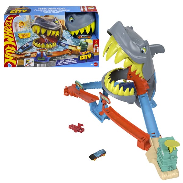 Shark Beach Battle -leikkisetti ja valettu auto
