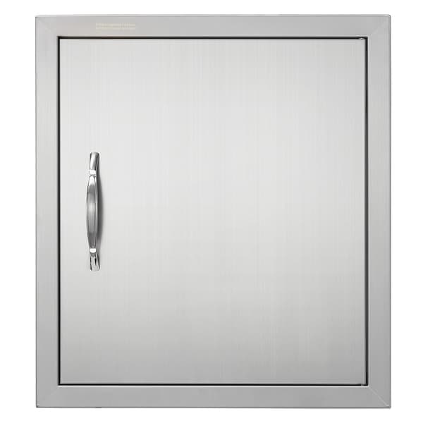 Grilldør 18x20 tommer, rustfri stål planmontering
