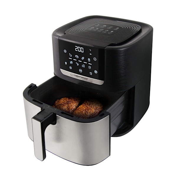 8L oljefri airfryer, 8 program, upptining, timer