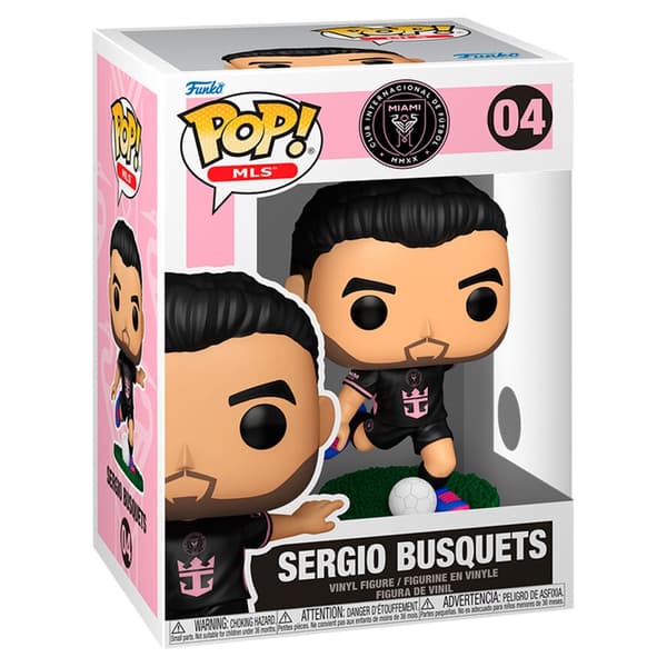 Sergio Busquets Inter Miami spelarfigur, 6-tums samlarobjekt