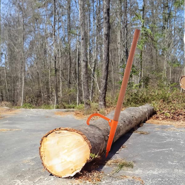 Tømmervender med 118 cm træskaft, til stammer op til 46 cm diameter
