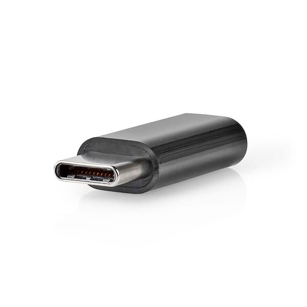 USB-C™ Sovitin | USB 2.0 | USB-C™ Uros | USB Micro-B naaras | 480 Mbps | Pyöreä | Kullattu | Antrasiitti | Laatikko