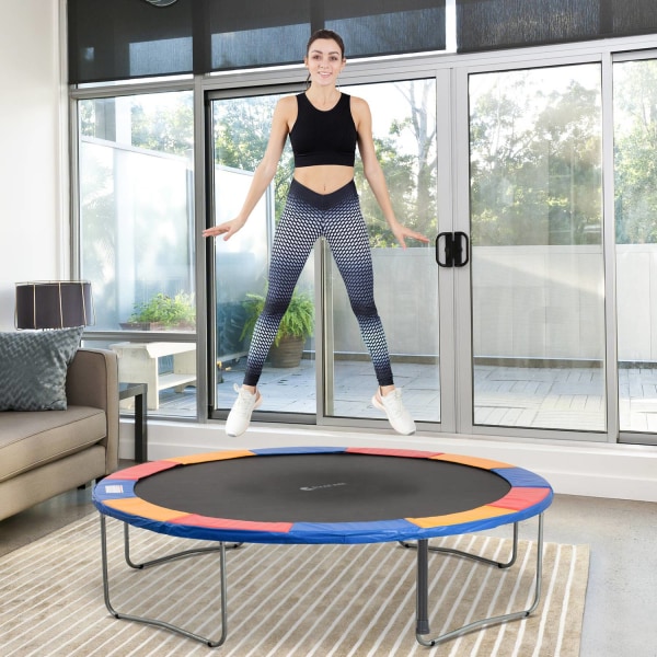 Trampolintillbehörsset Kantskydd, Skyddsnät, För 8Ft-15Ft, Ø 366Cm, Färgglad