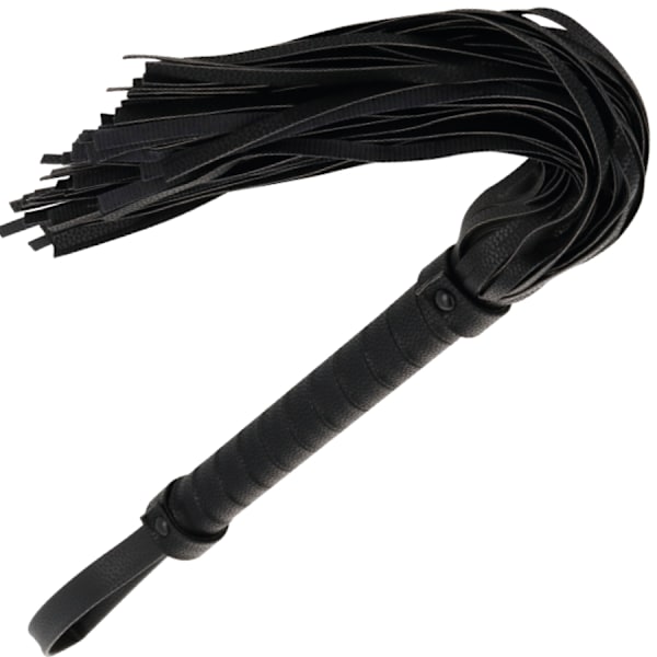 Darkness - Black Bondage Whip 42Cm Läder