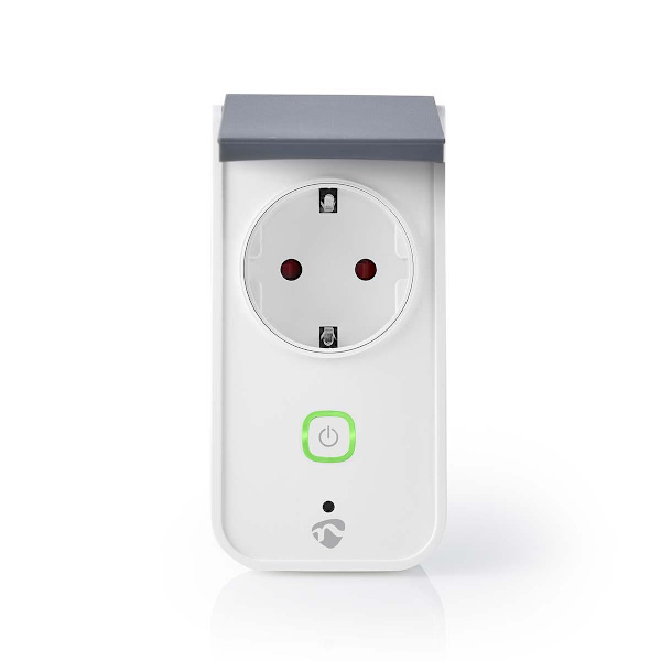 SmartLife Smart Plug | Wi-Fi | IP44 | Effektmåler | 3680 W | EU stik / Type F (CEE 7/7) | -30 - 40 °C | Android™ / IOS | Grå / Hvid | 1 stk.