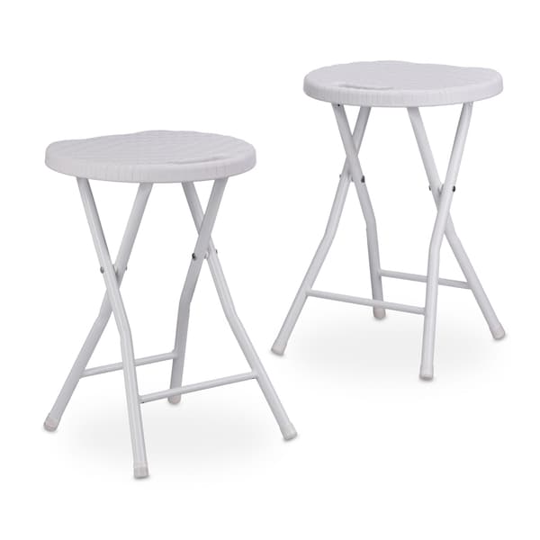 2 stk. Foldeskamler i rattan