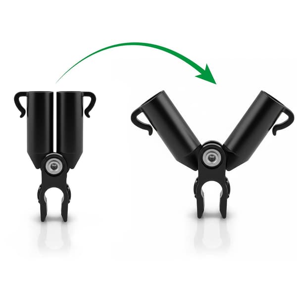 11mm polkopplingar för växter, svarta, 4-pack